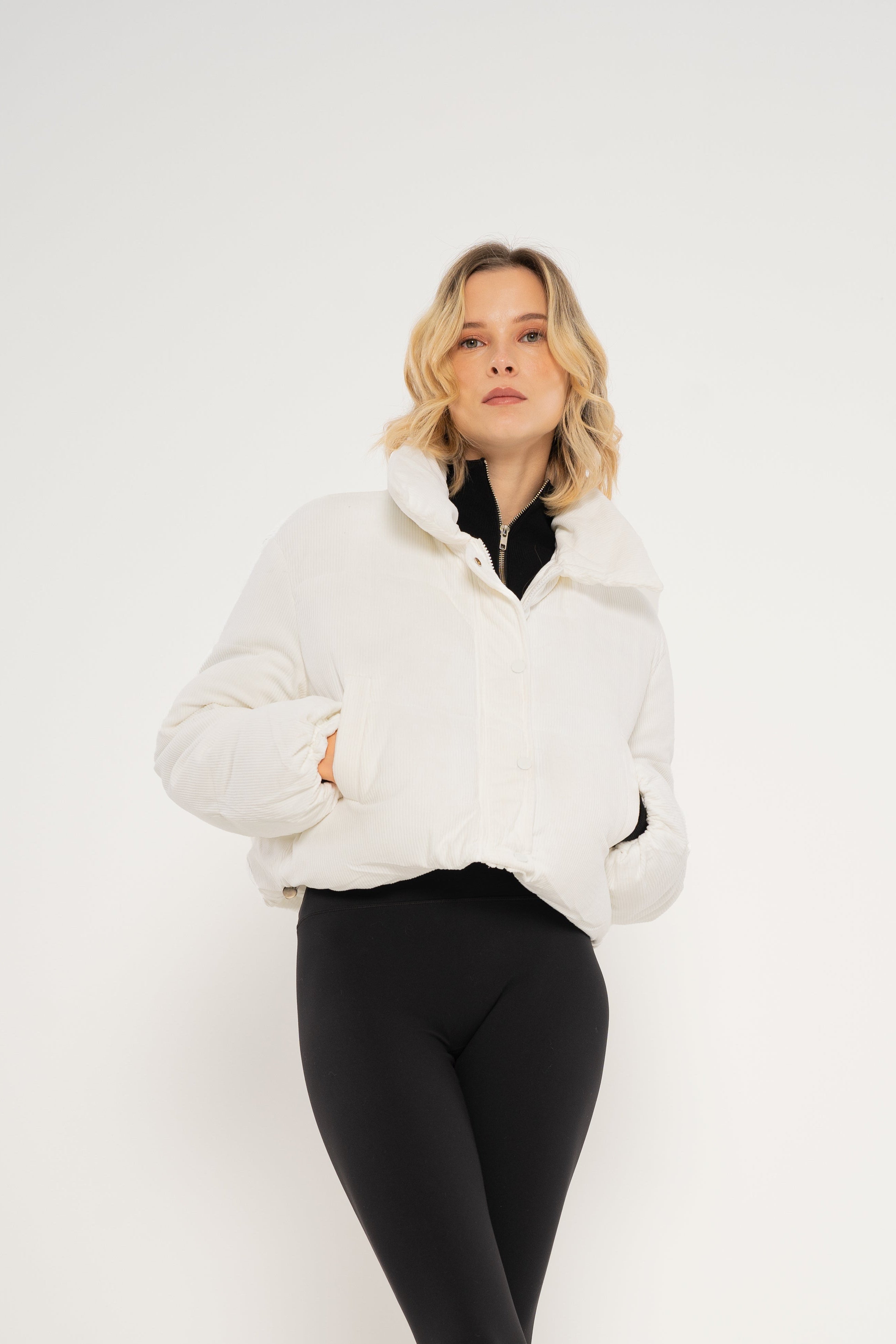 Chaqueta Mujer Elegance Puffer de Pana