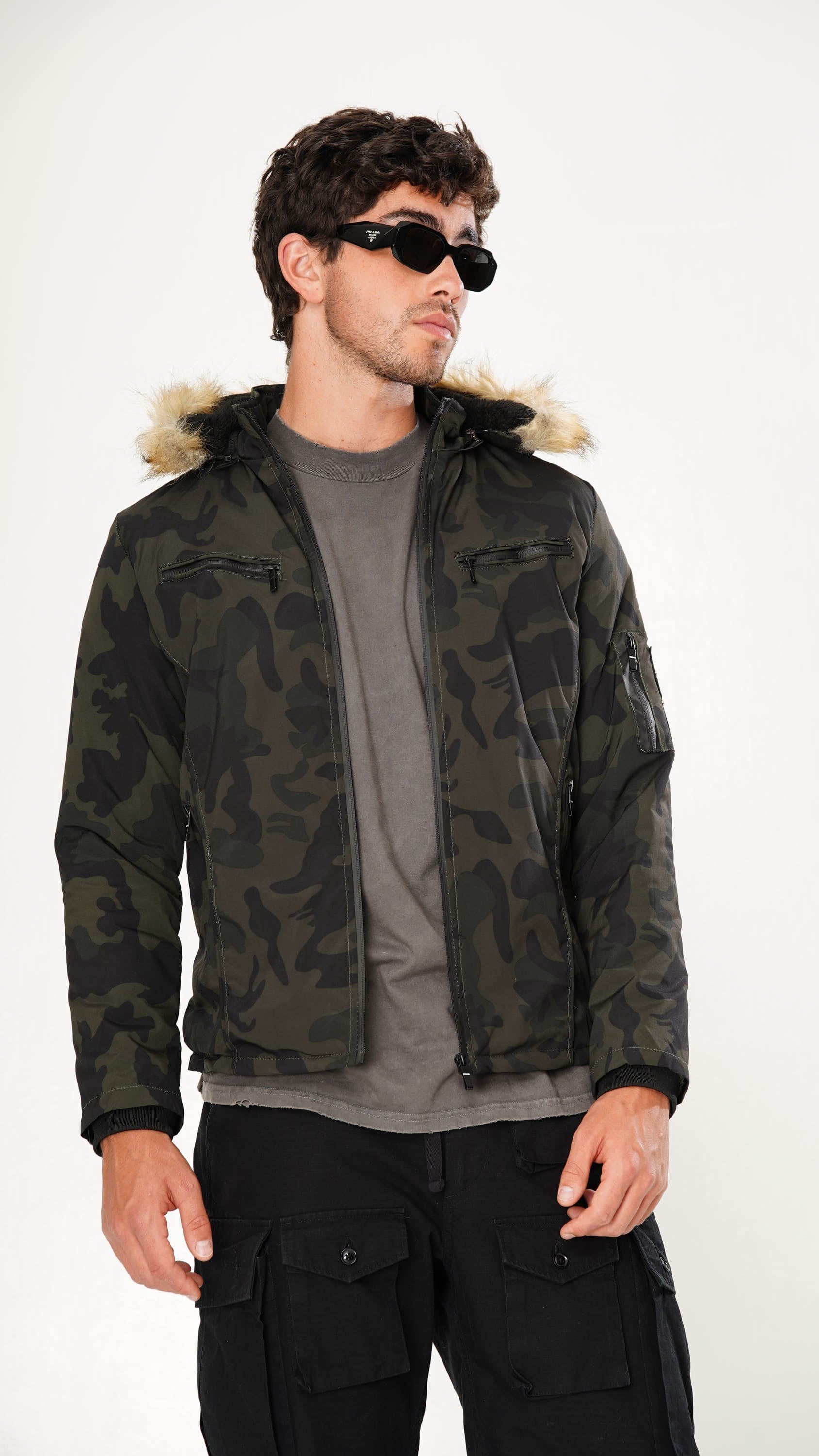 Chaqueta Hombre Urban Camo Impermeable